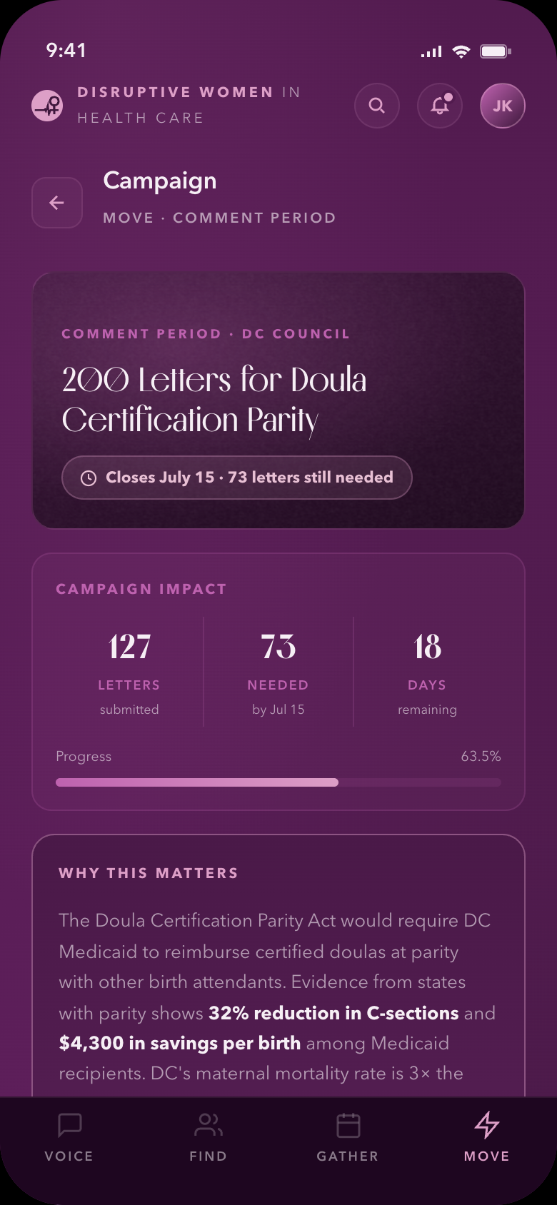 Move — Doula Certification Parity