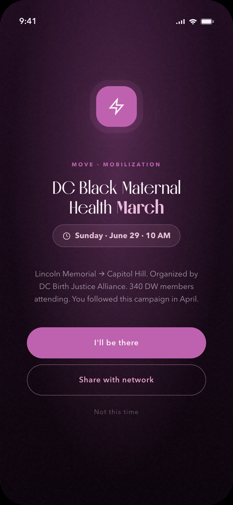 Move — bill advance notification